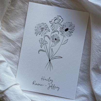 Geboorteboeket voor het gezin