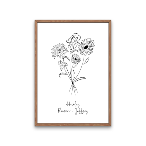 Geboorteboeket voor het gezin